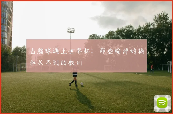当赌球遇上世界杯：那些输掉的钱和买不到的教训